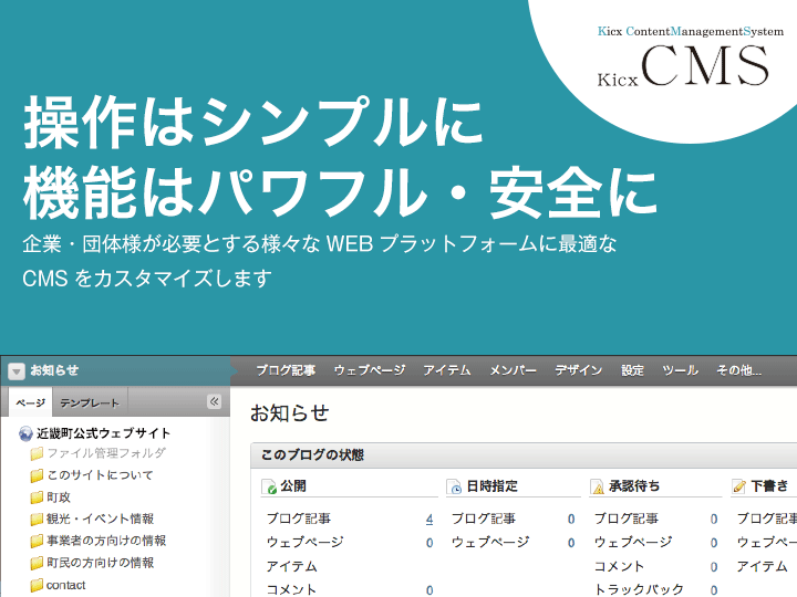 企業・団体様が必要とする様々なWEBプラットフォームに最適なCMSをカスタマイズします